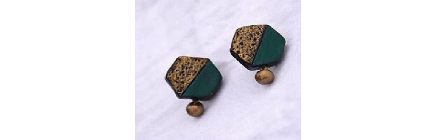 Handpainted Terracotta Jewellery – Ear rings